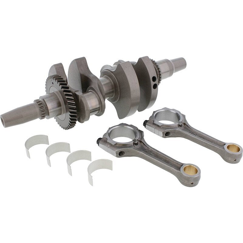 Hot Rods crankshaft and rods kit for Polaris RZR 4 900 XP 900cc off-road vehicle engine, showing the assembled crankshaft components.