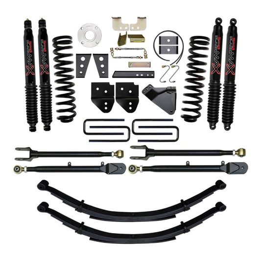 Skyjacker 8.5-inch SYS CLII lift kit with black components, designed for truck suspension enhancement.