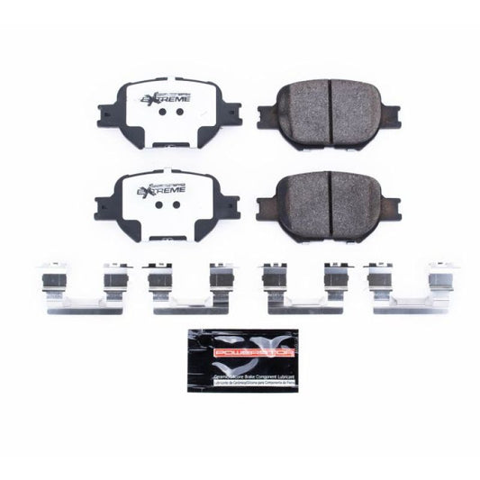 PowerStop Z26 Extreme Street brake pads for 2005-2010 Scion tC front performance brake system with hardware
