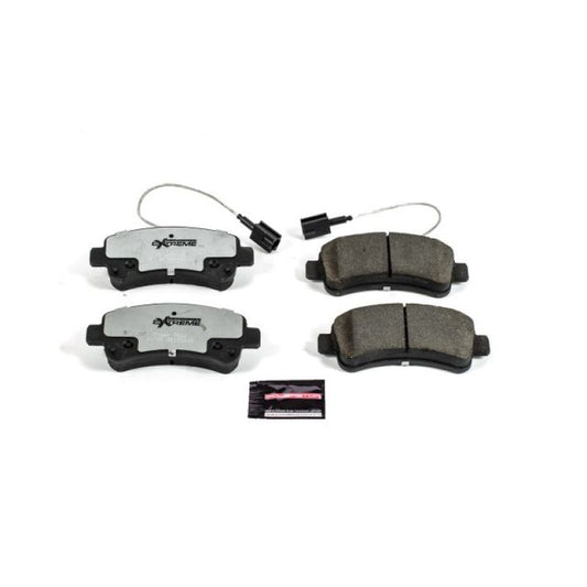 PowerStop Z36 rear brake pads for 2014 Ram ProMaster 1500, performance truck and tow brake pads with hardware included.