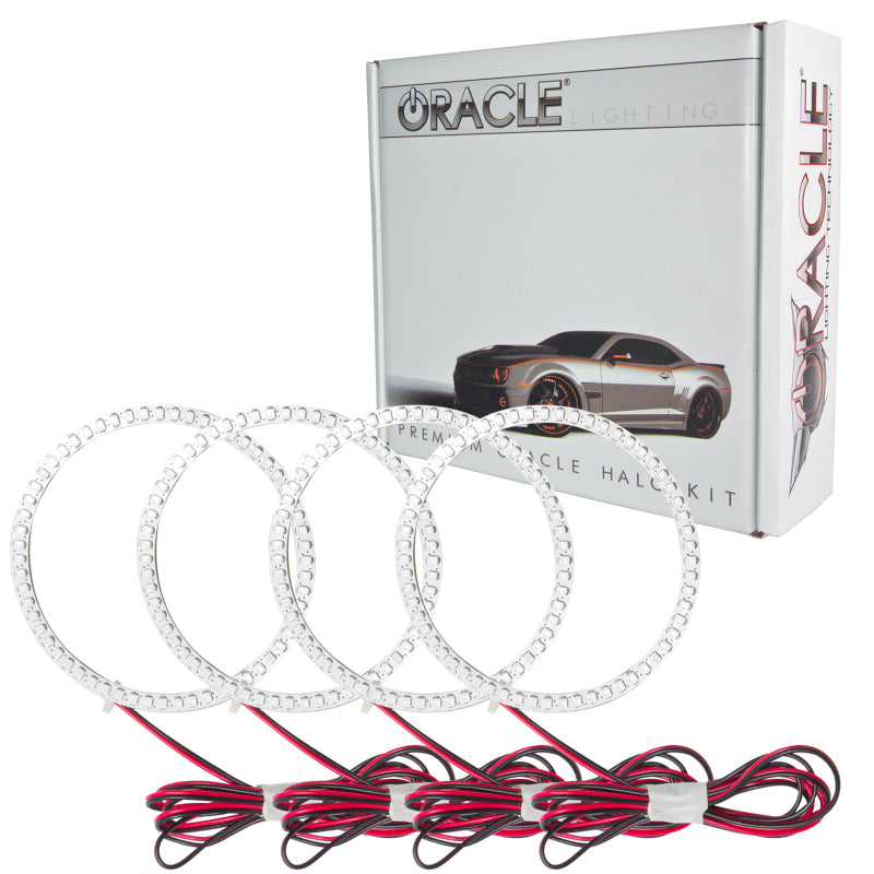 Oracle Mercedes Benz Sprinter Van 11-12 LED Halo Kit headlights with blue projector rings, designed for enhanced visibility and style.