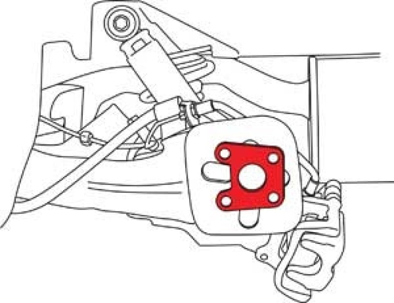 SPC Performance Fiat 500 rear camber shim, 0.50 degree camber kit for improved wheel alignment and handling.