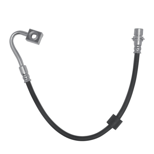 DFC brake line kit for Dodge Charger 2014-2021, front-left brake hose showing metal fittings and flexible rubber hose.