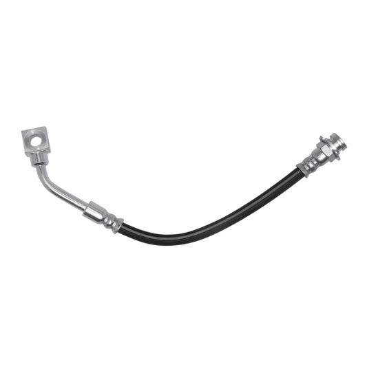 DMC rear left brake hose from DFC brake line kit for Cadillac DeVille 2000-2005, showing the flexible rubber brake line.