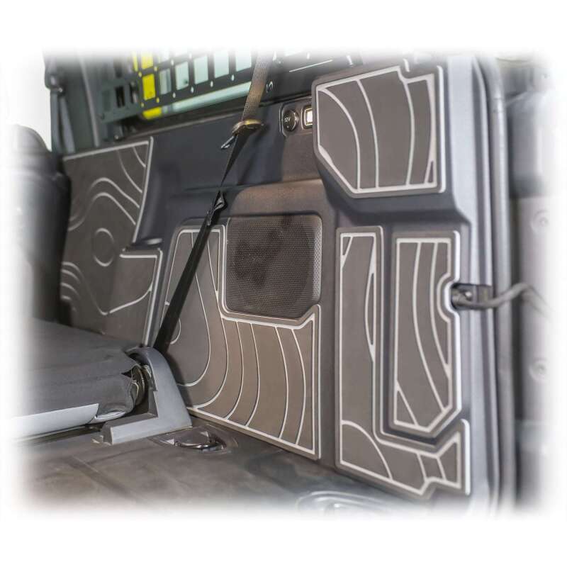 Turn Offroad foam cargo area protector kit for 2021+ Ford Bronco 2-door in black, designed for offroad cargo organization.