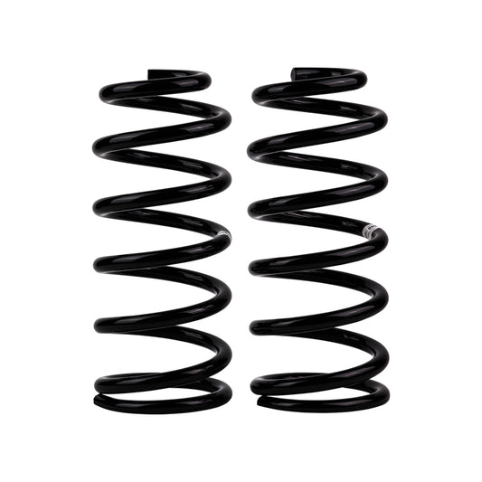 Old Man Emu ARB OME coilover rear coil spring for Toyota Prado 150, showing the black coil spring in close-up.
