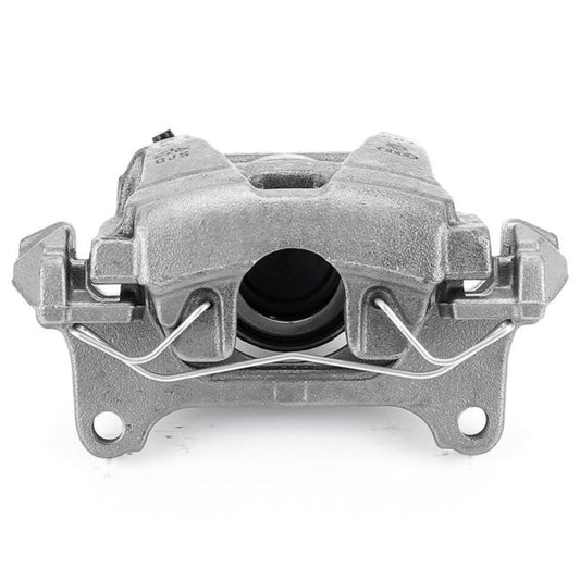 PowerStop OE front right brake caliper with bracket for 2015-2018 Audi Q3, showing the black caliper with mounting bracket.