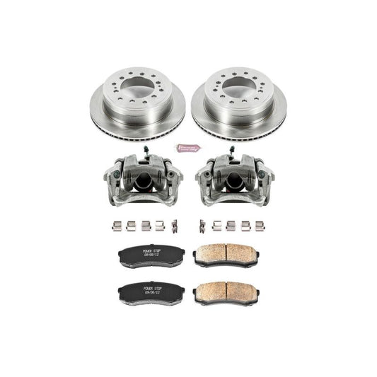 PowerStop rear brake kit with calipers for Lexus GX460 (2010-2019), OE style brake replacement for enhanced stopping power.