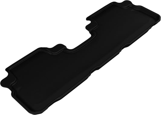 Black 3D MAXpider rubber floor mats for 2008-2013 Toyota Highlander second row, designed to protect and fit perfectly.