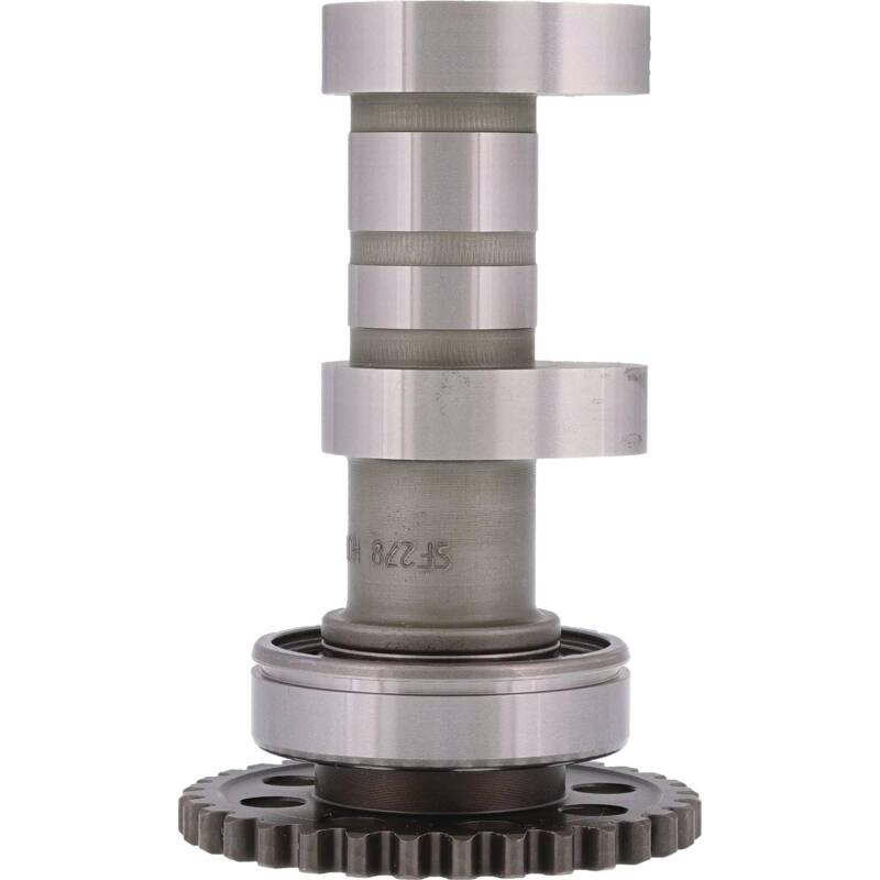 Hot Cams Stage 1 intake camshaft for 2014-2015 Yamaha YZ 450F motocross bike, detailed metal component for engine performance.