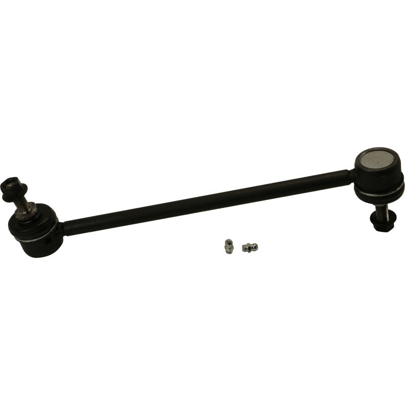 Moog Dodge Dart front sway bar endlinks kit showing metal end connections and rubber bushings for suspension stability.