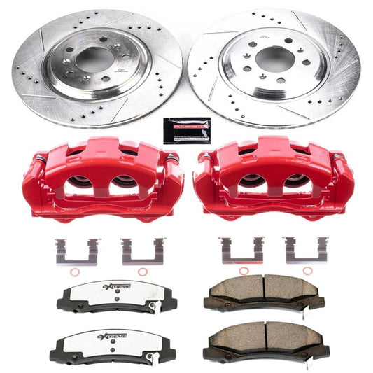 PowerStop Chevrolet Impala Limited front Z26 Street brake kit with performance brake calipers and components.
