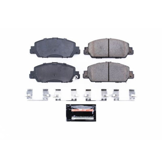 PowerStop Z23 Evolution Sport brake pads for 2013-2019 Honda Accord front with hardware, high-performance automotive brake components