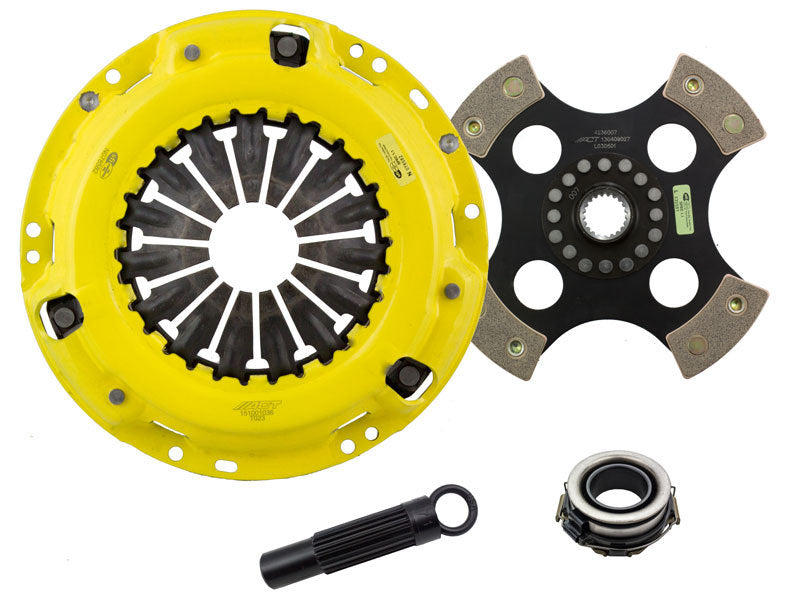 ACT 1988 Toyota Camry HD Race 4-Pad Clutch Kit showing the high-performance clutch components and packaging.
