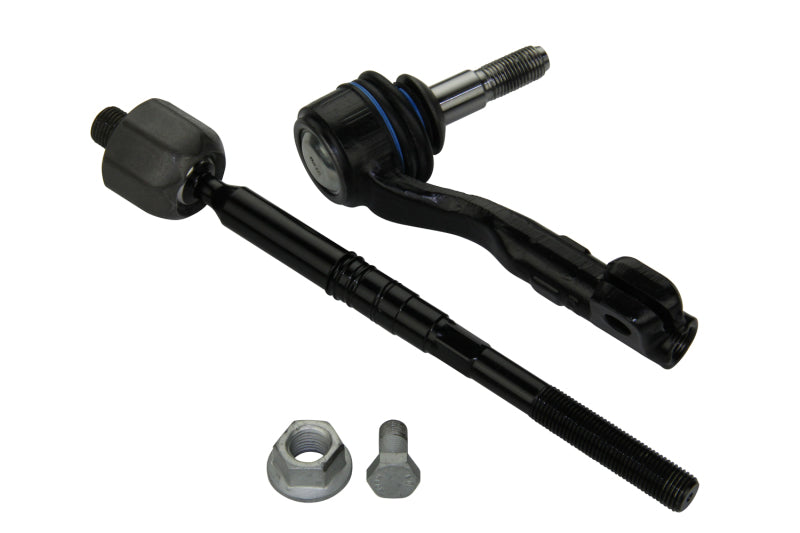 Moog front right tie rod for BMW 320i xDrive (2013-2018) showing the sturdy metal component with ball joint connection.