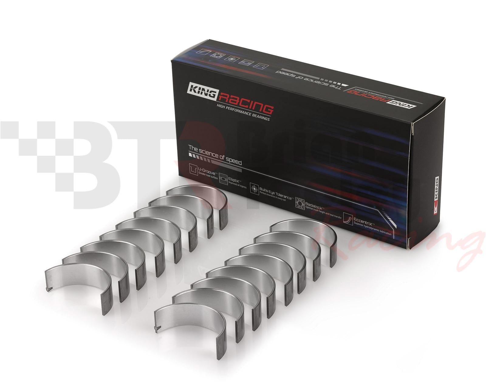 KING ROD BEARINGS - LS - HP SERIES - .001" UNDERSIZED - CR807HPNSTDX