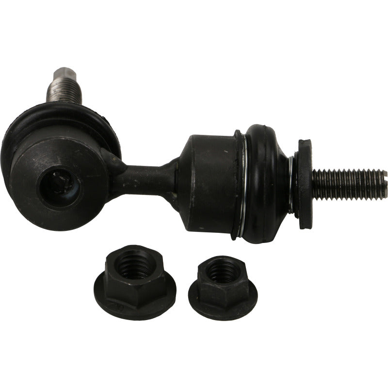 Moog Ford C-Max 2013-2018 rear stabilizer bar link kit, sway bar endlinks, showing close-up of metal components and bushings.