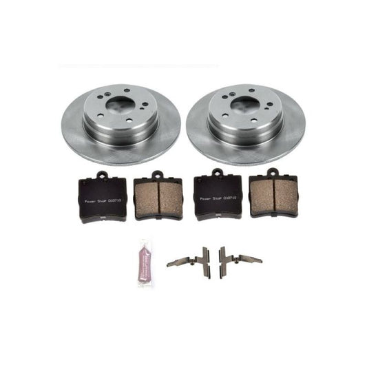PowerStop OE rear brake kit for Chrysler Crossfire 2004-2008, includes brake pads and rotors for reliable stopping power.