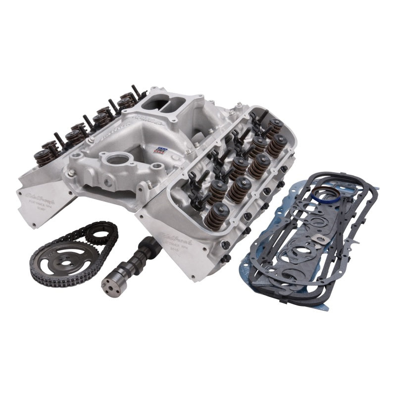 Edelbrock Power Package Top End Kit RPM Series Chevrolet Big Block V8 heads for 85 and earlier Mark IV 396-454Ci engines