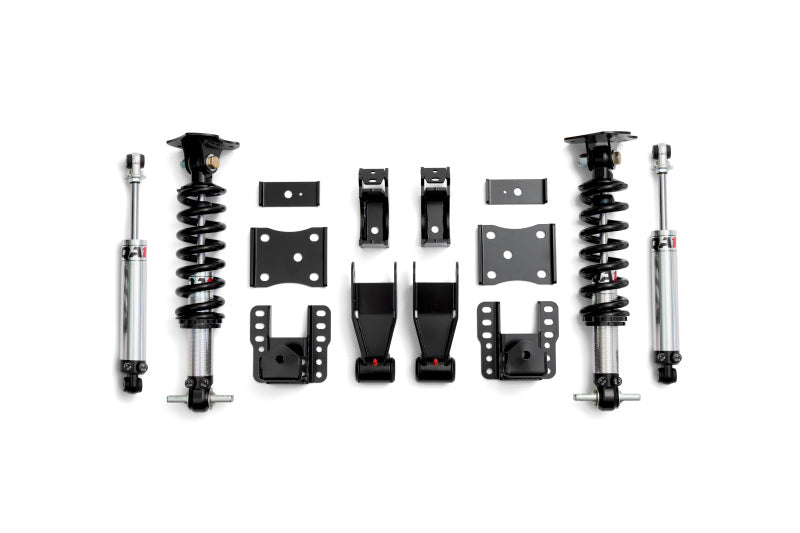 QA1 Chevrolet Silverado 4WD lowering spindles for 2007-2016, double adjustable suspension components for 4-6 inch lift.