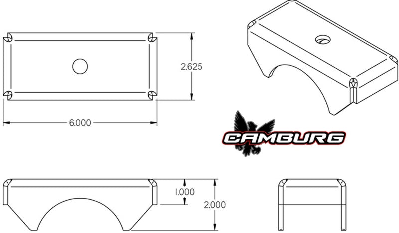 Pair of Camburg Toyota Tundra L/T Spring Perch brackets for 2007-2021 2WD/4WD trucks, durable metal brackets for suspension upgrade