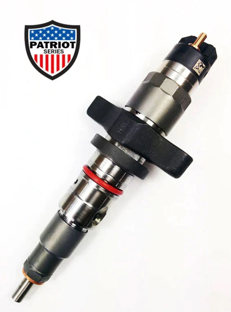 Dodge Cummins 5.9L Patriot Series remanufactured diesel fuel injector by DDP, single injector for performance and reliability.