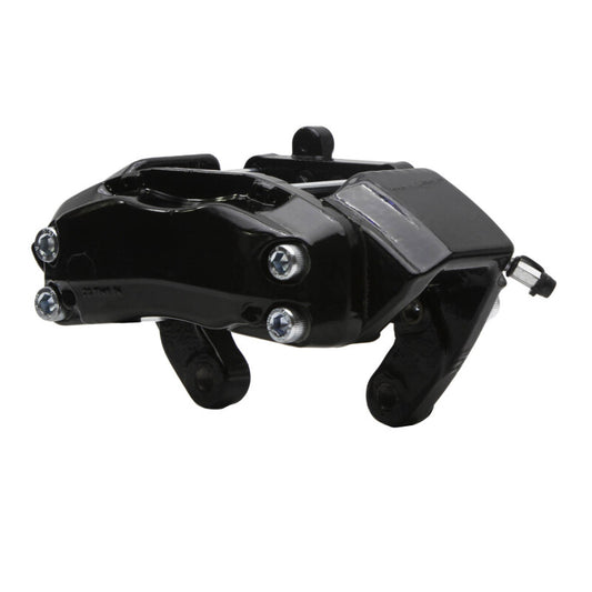 Black powder-coated DFC OE front brake caliper for Mercedes-Benz S430, model 00-02, showcasing high-quality automotive brake component.