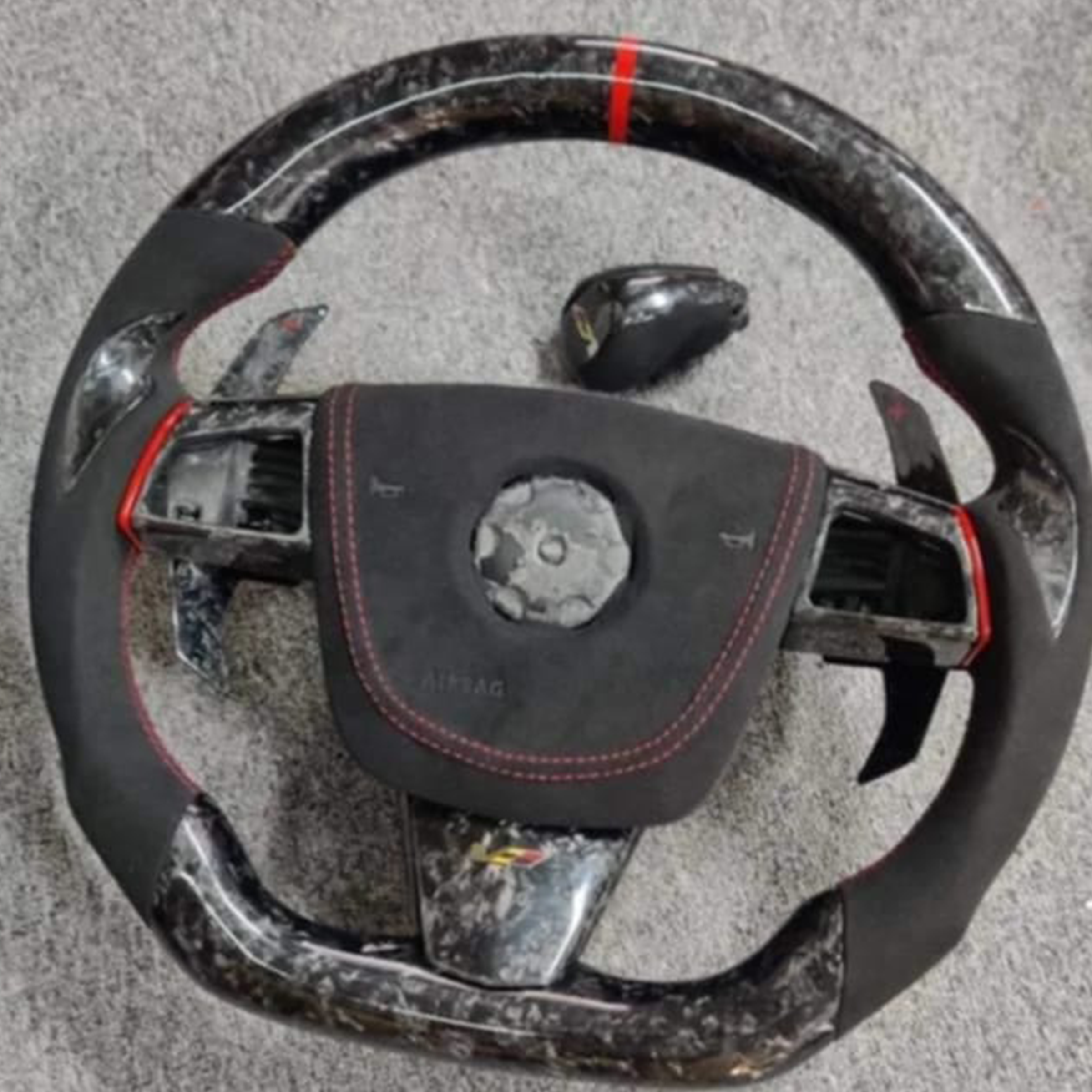 2008 - 2015 Cadillac CTS, CTS-V "V2" Custom Carbon Fiber Steering Wheel with options