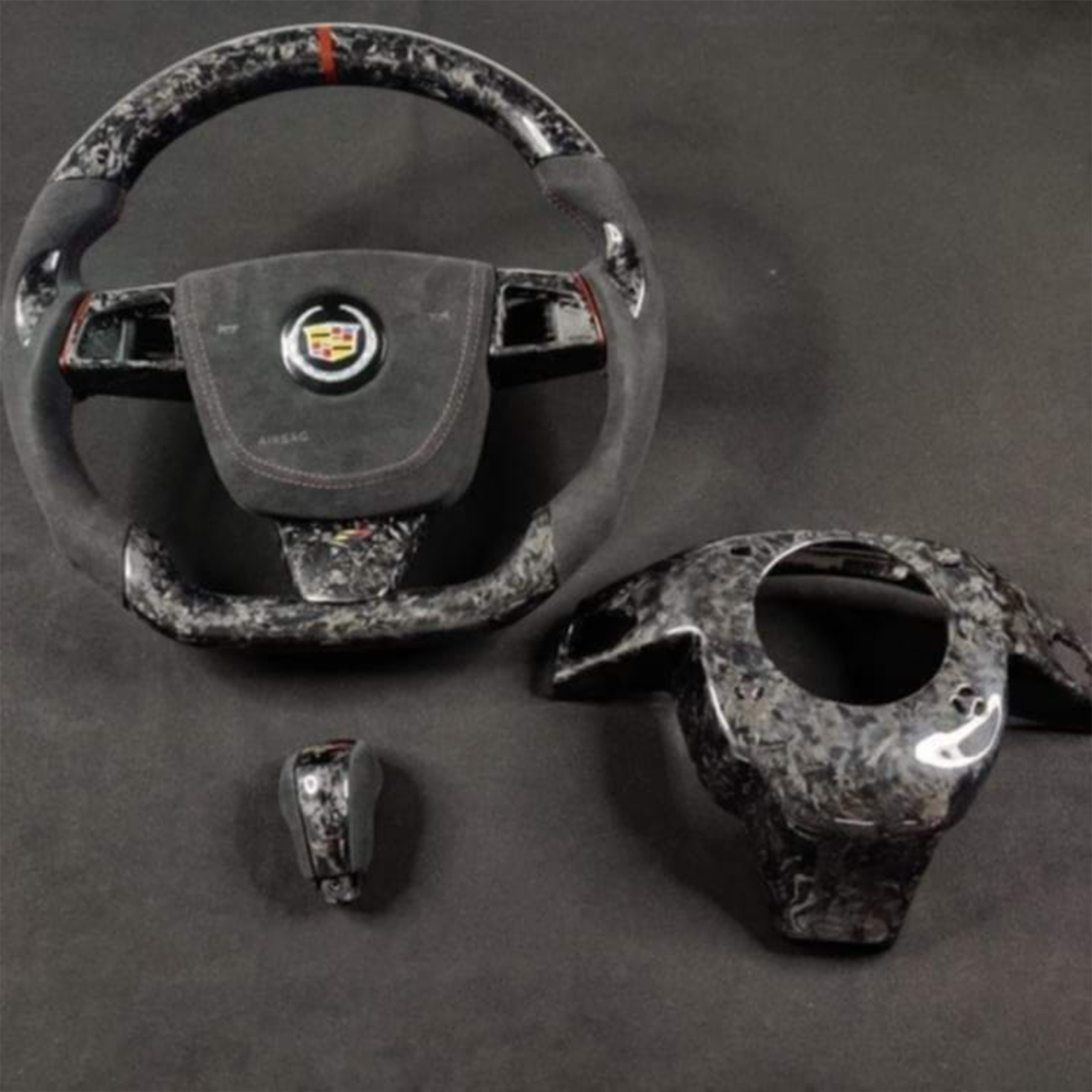 2008 - 2015 Cadillac CTS, CTS-V "V2" Custom Carbon Fiber Steering Wheel with options
