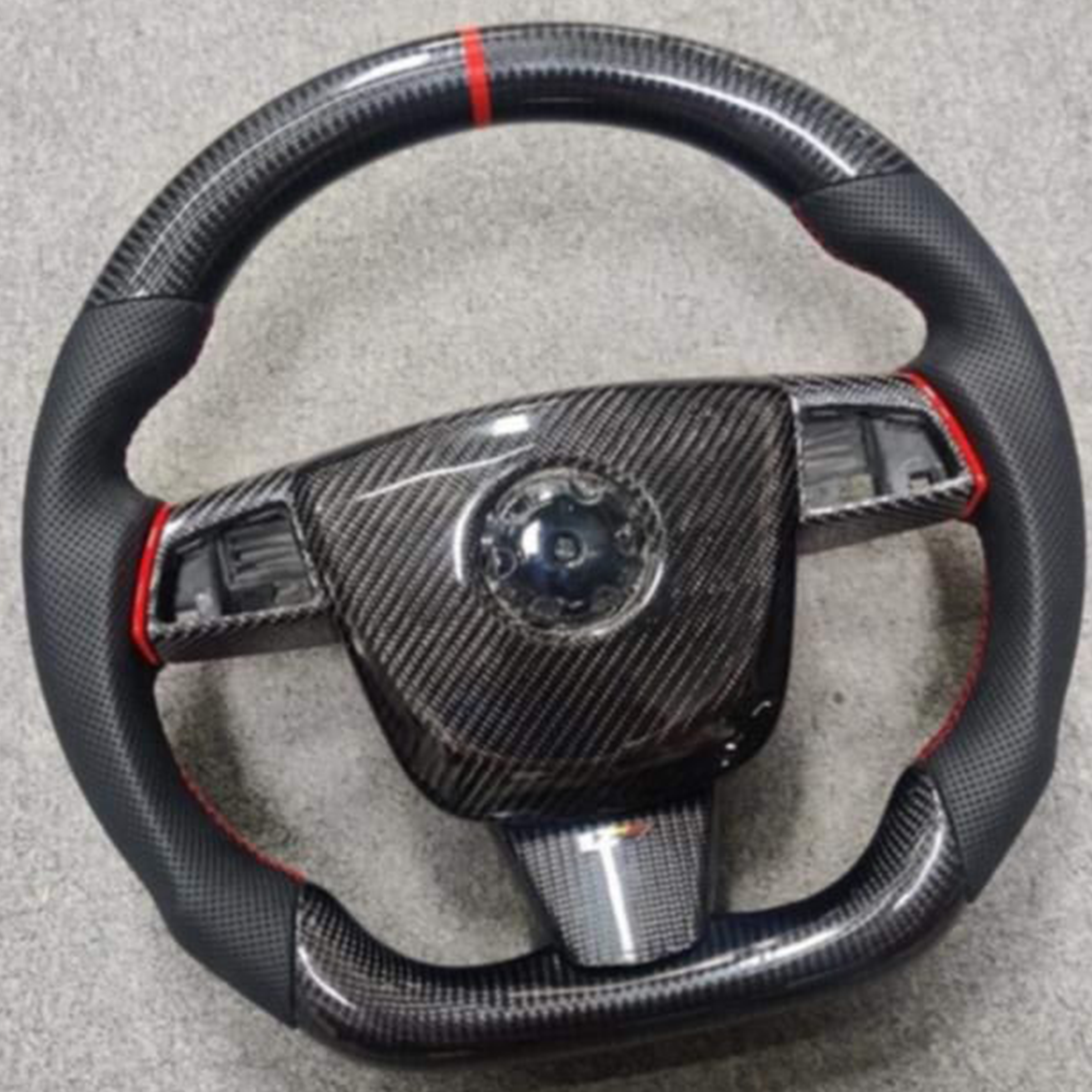 2008 - 2015 Cadillac CTS CTS-V "V2" - Custom Airbag Cover for Steering Wheel with options