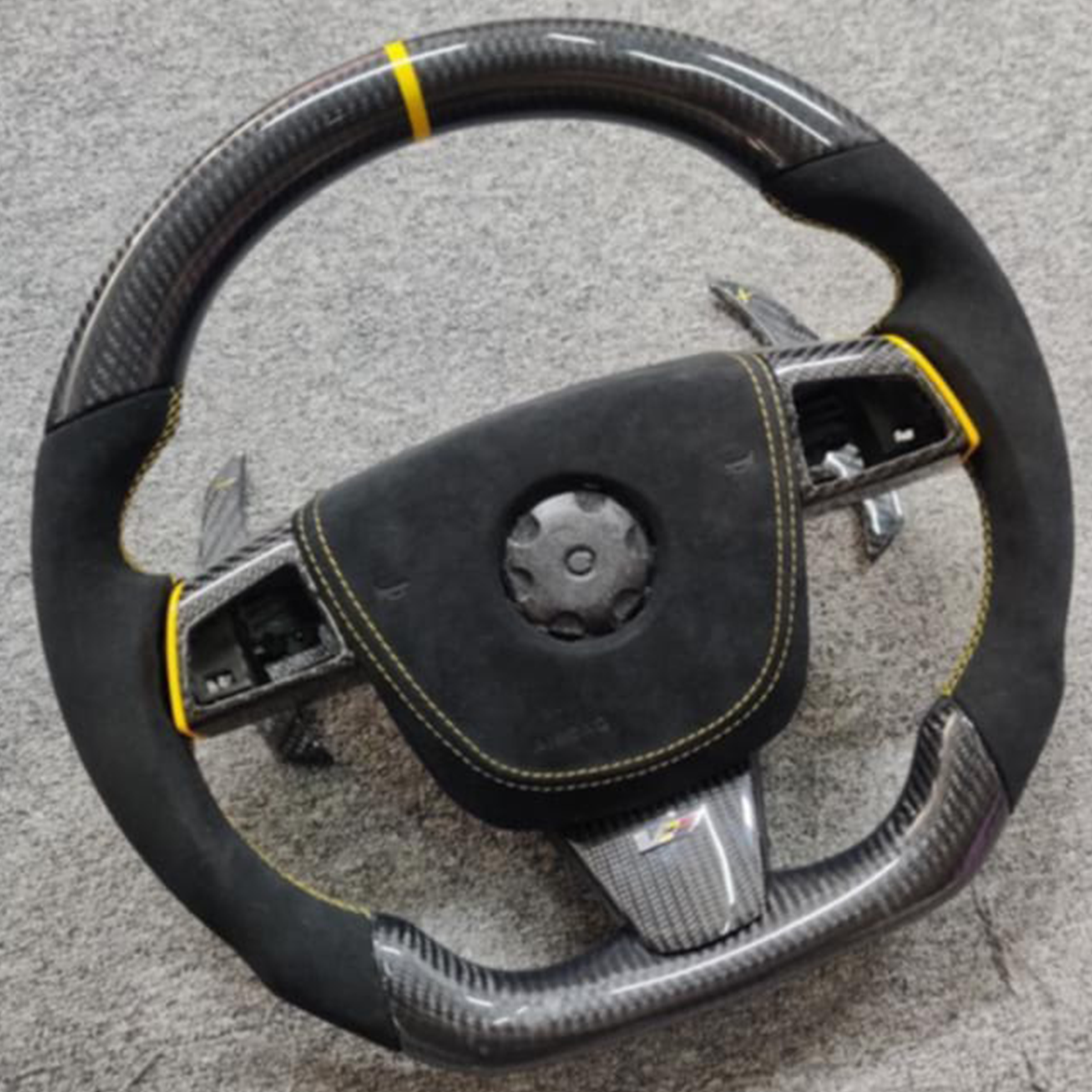 2008 - 2015 Cadillac CTS, CTS-V "V2" Custom Carbon Fiber Steering Wheel with options
