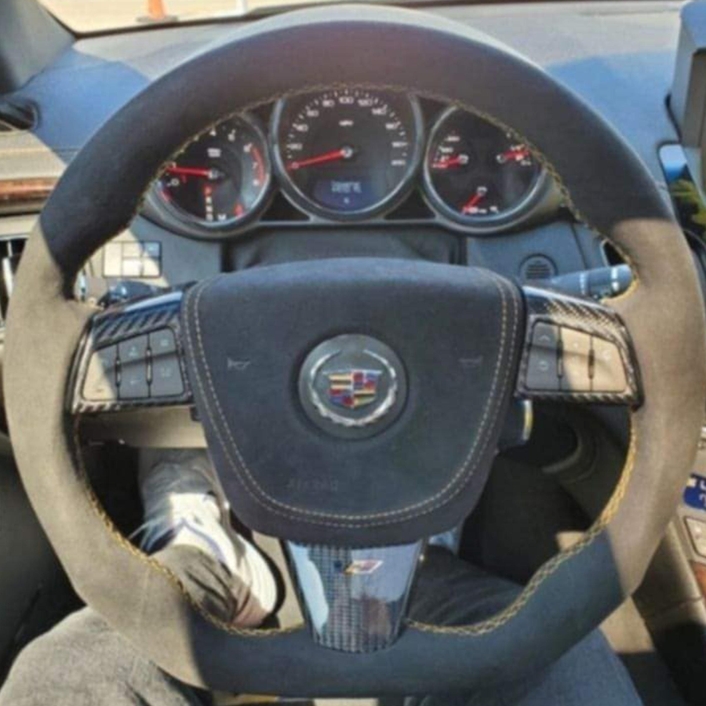 2008 - 2015 Cadillac CTS, CTS-V "V2" Custom Carbon Fiber Steering Wheel with options