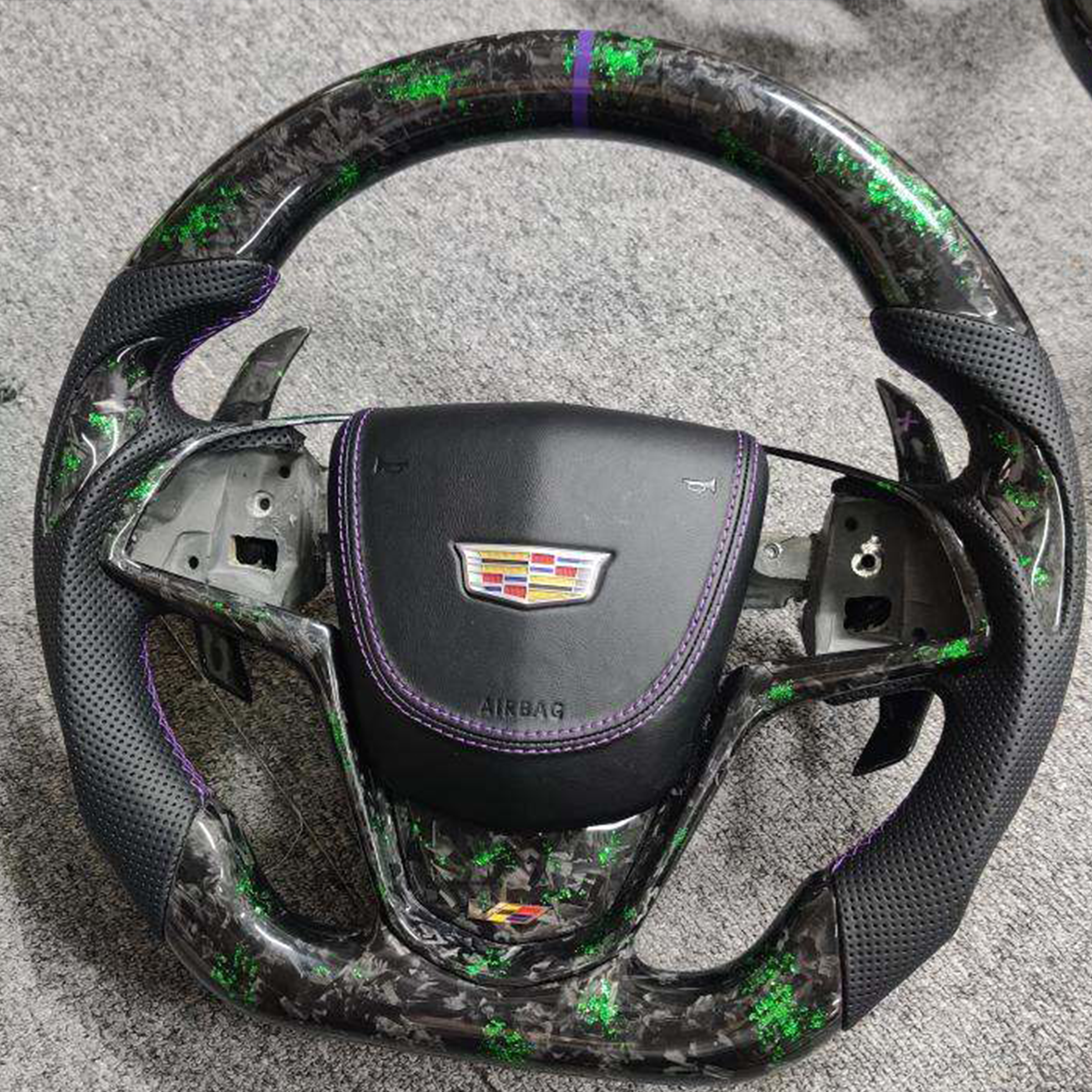 2014 - 2019 Cadillac CTS CTS-V V3 - Custom Airbag Cover for Steering Wheel with options