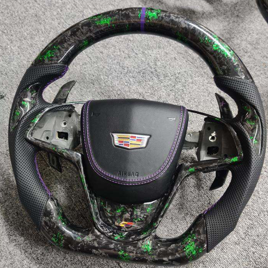 2014 - 2019 Cadillac CTS CTS-V V3 - Custom Airbag Cover for Steering Wheel with options