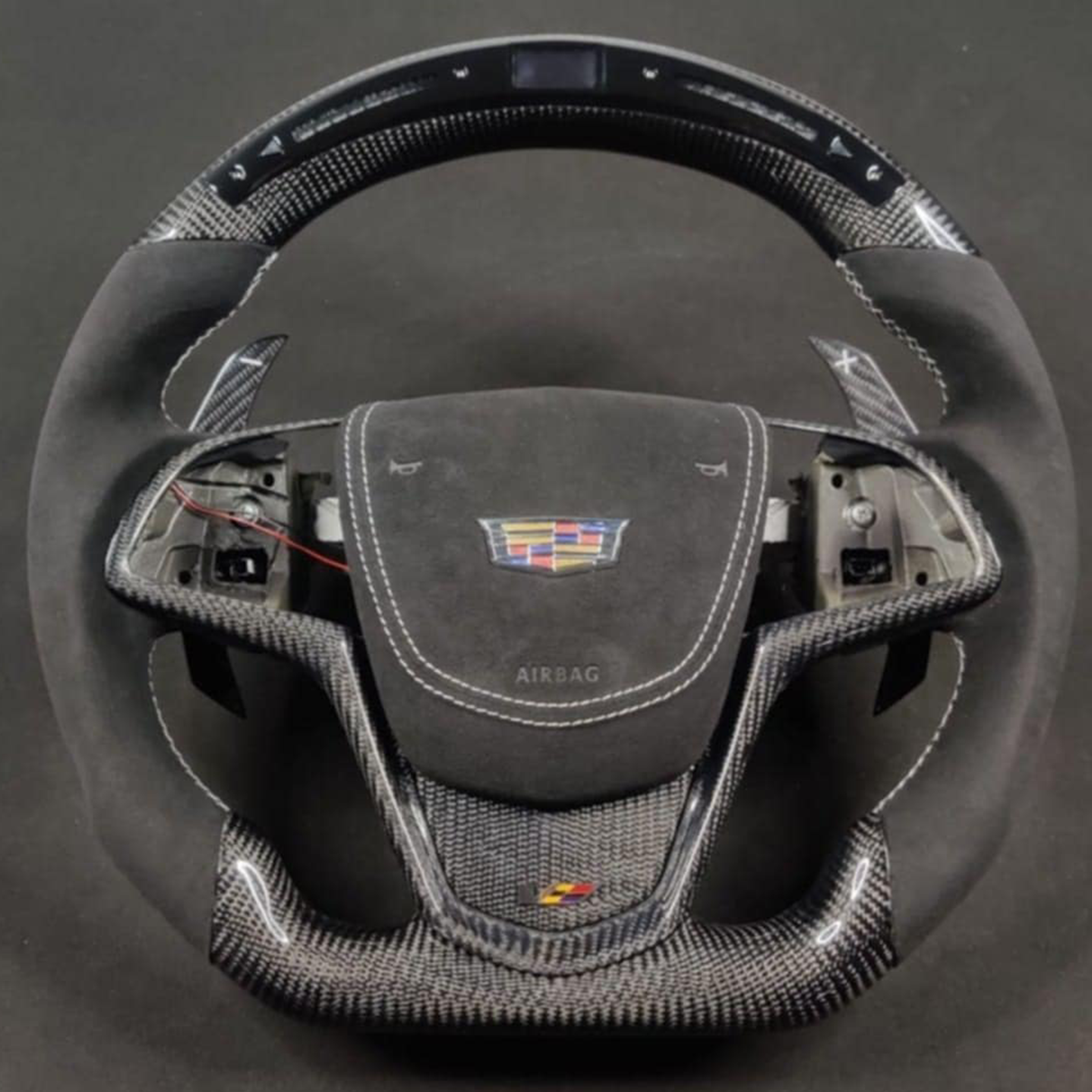 2014 - 2019 Cadillac CTS CTS-V V3 - Custom Airbag Cover for Steering Wheel with options
