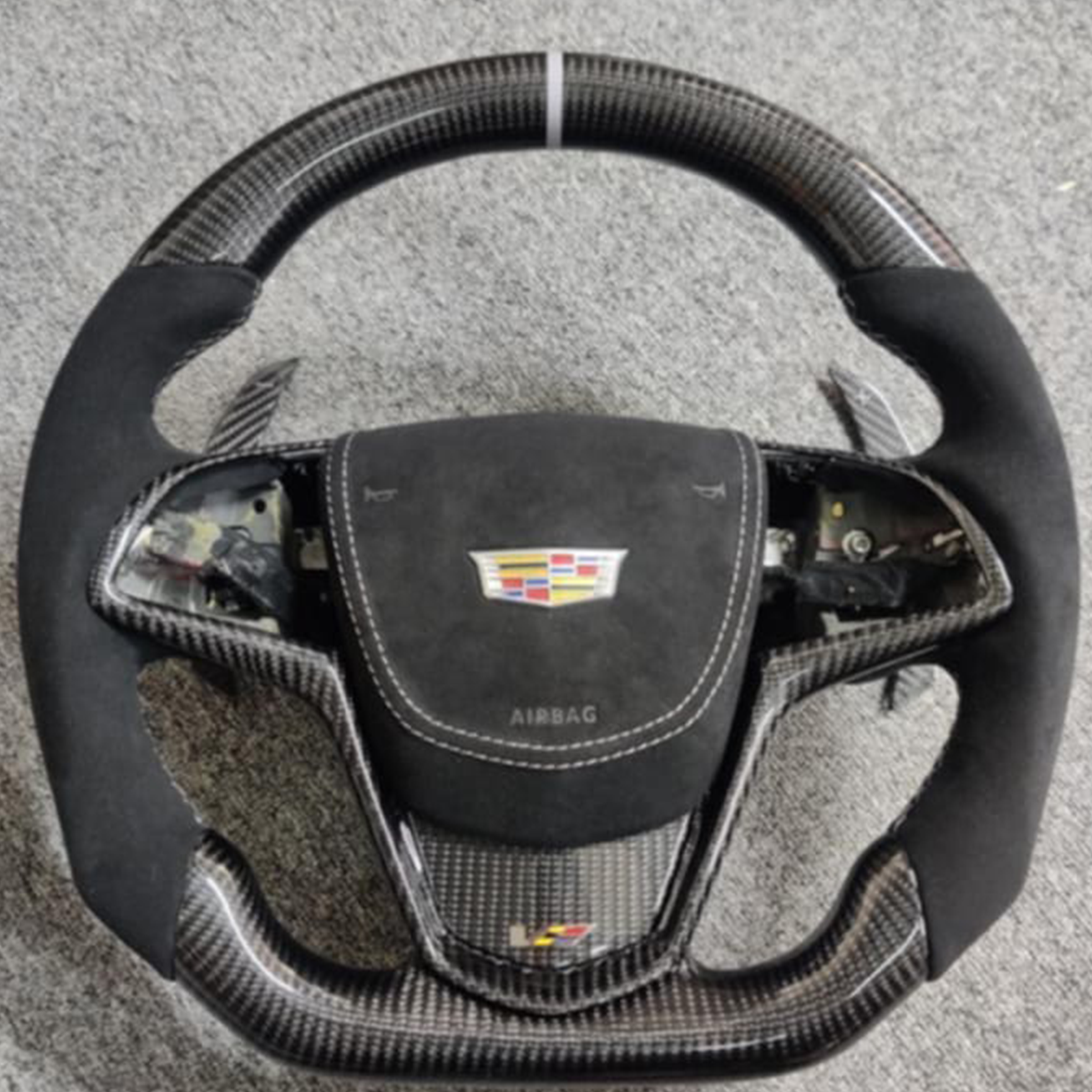 2013 - 2019 Cadillac ATS & ATS-V Custom Carbon Fiber Steering Wheel with options