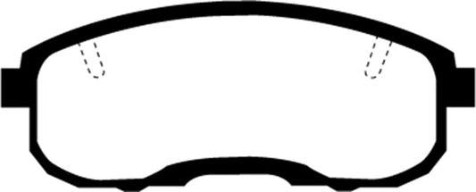 EBC Redstuff performance front brake pads for Infiniti I30 3.0, designed for enhanced braking power and durability.