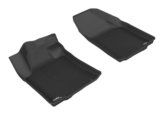 Black 3D MAXpider rubber floor mat for 2016-2019 Nissan Maxima Kagu 1st row, featuring textured surface and custom fit.
