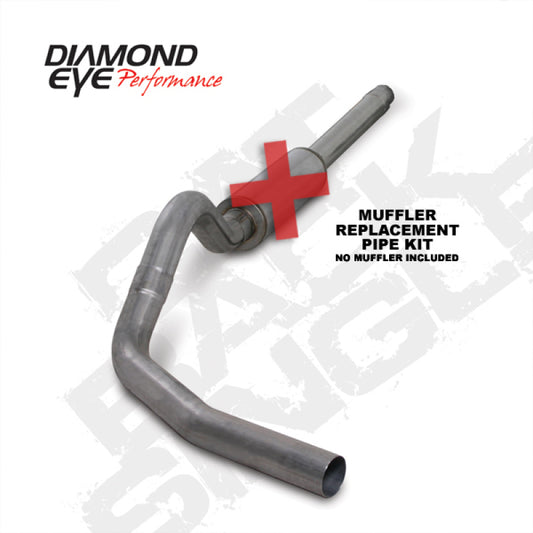 Diamond Eye Performance Catback exhaust for 94-97 Ford F250/F350 7.3L PowerStroke, stainless steel single system with diamond eye logo