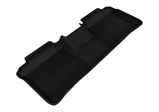 Black 3D MAXpider rubber floor mats for 2nd row of 2013-2018 Toyota Avalon, designed to protect and fit perfectly.
