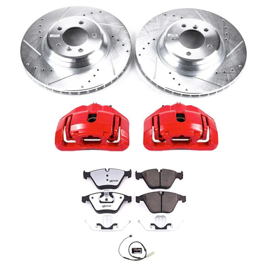 PowerStop Z26 street brake calipers for BMW 335is 2011-2013, front performance brake caliper kit with calipers.