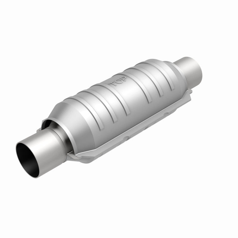 MagnalFlow universal catalytic converter with 2-inch inlet and outlet, 11-inch length, made of stainless steel, automotive exhaust part