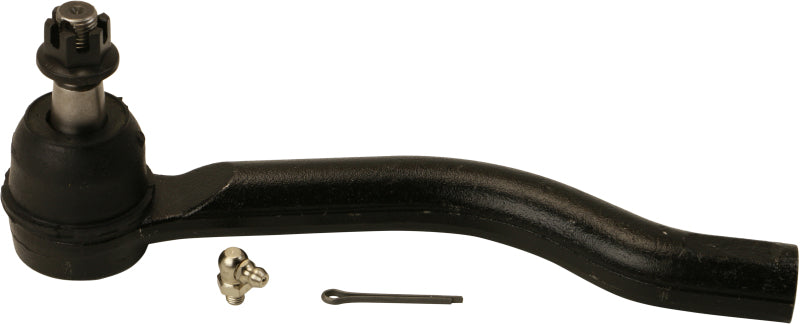 Moog Nissan Murano 2015-2022 front right outer tie rod showing the metal rod and joint for steering linkage.