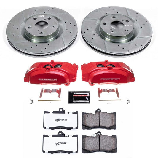 PowerStop Z26 Street brake caliper kit for Lexus RC350 2015-2021 front brake calipers with performance design and branding