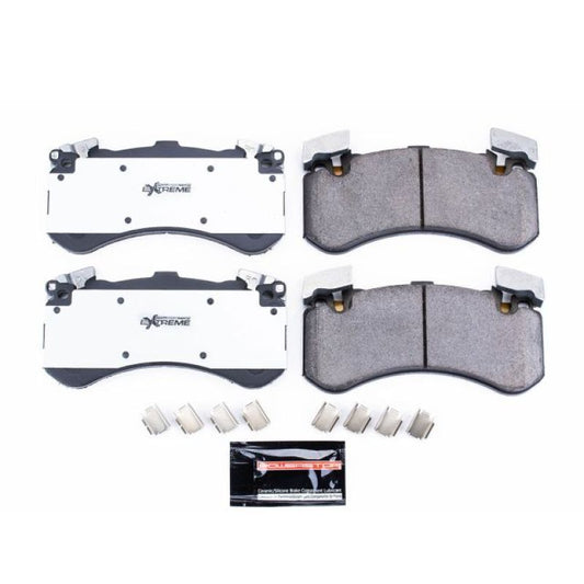 PowerStop Z26 Extreme Street brake pads for 2016-2018 Audi A7 Quattro front, with hardware, performance brake components