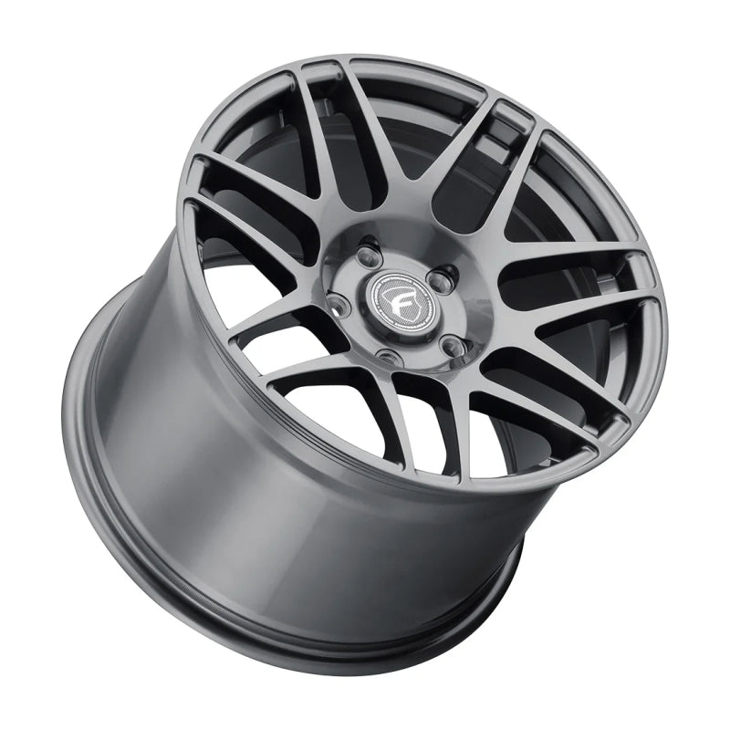 Forgestar F14 Drag 20x10 satin black cast wheel with 6x135 bolt pattern and ET38 offset displayed in the image.