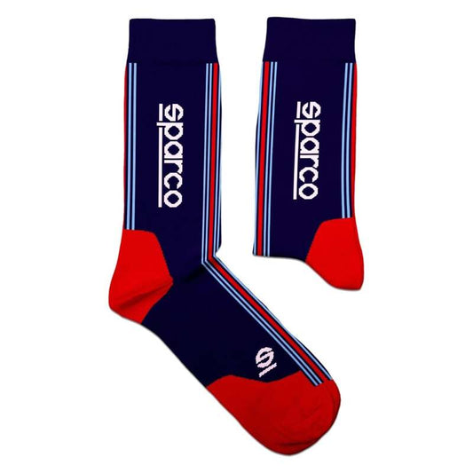 Sparco Martini BM/RD socks in size 41-46, featuring racing-inspired red design, made for comfortable, stylish footwear.
