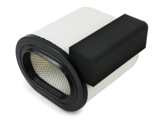 aFe ProGuard OE replacement air filter for 2017-2019 Ford diesel trucks 6.7L, showing the clean, high-performance filter element.