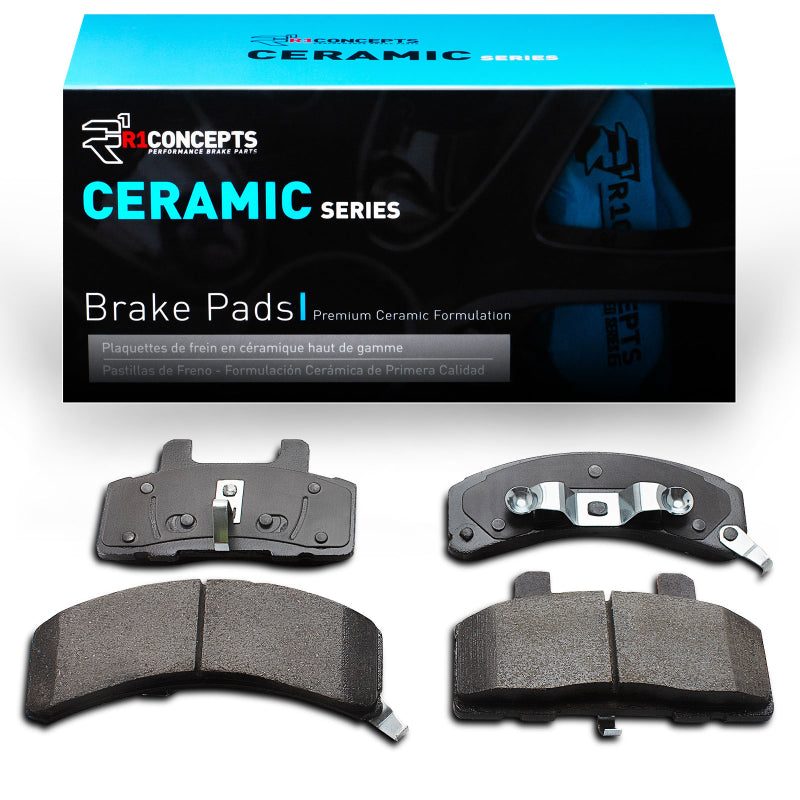 R1 Concepts Chevrolet C1500 front ceramic brake pads, OE style, designed for 1988-1991 Chevrolet C1500 trucks.