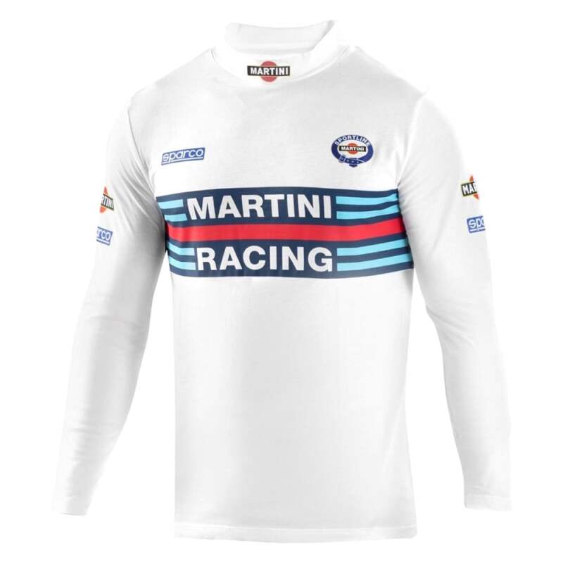 SPARCO Martini high collar long sleeve shirt in large size, featuring a sleek design and comfortable fit.